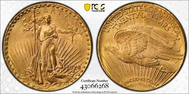 1928 $20 MS63