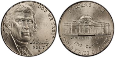 2007-D 5C Satin Finish SP65FS