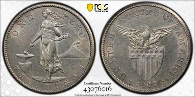1907-S Peso N1