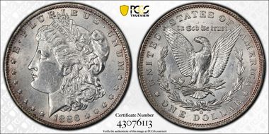 1886-O $1 AU58