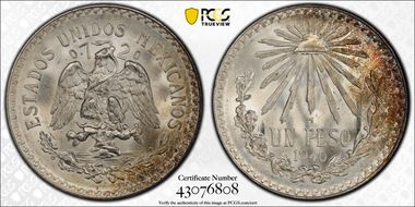 1940-M Peso KM-455  Ag MS67+