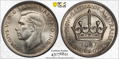 1937 Crown KM-34  Ag MS64