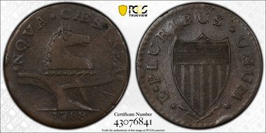 1788 NJ 1/2P Brushed Mane, Maris 67-v VF35BN