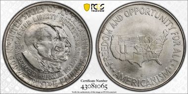 1951-D 50C Washington-Carver MS66