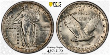 1917 25C Type 2 MS66FH