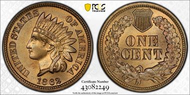 1862 1C MS66