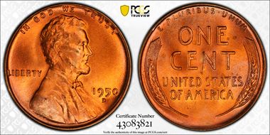 1950-D 1C MS67RD