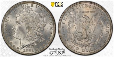 1885-O $1 MS66