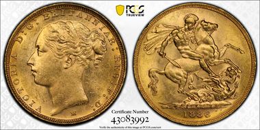1886-M Sov S-3857C St. George MS63