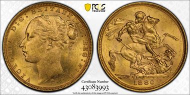 1880-M Sov S-3857 Long Tail MS63