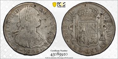 1808-Mo TH 8 R Calico-988 Charles IIII N1