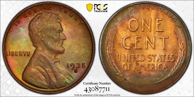 1935-S 1C MS63BN
