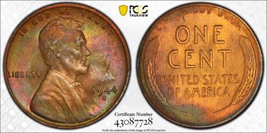 1944-S 1C MS63BN