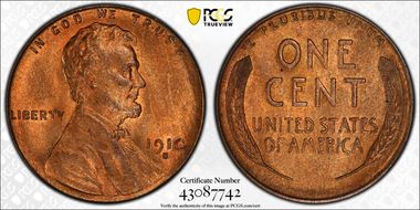 1910-S 1C MS65RD