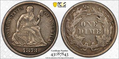 1873 10C Closed 3, F-102 VF30