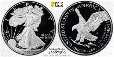2021-S $1 Silver Eagle - Type 2 First Strike PR70DCAM