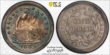 1843 10C RPD FS-301, F-102 MS65