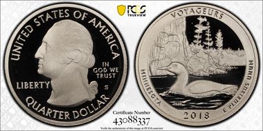 2018-S 25C Voyageurs NP PR70DCAM