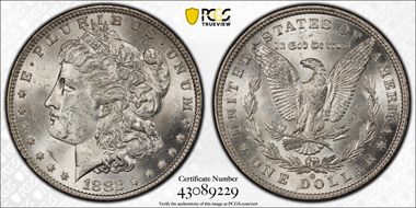 1882-O $1 VAM 7, O/O MS62