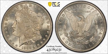 1884-O/O $1 VAM 10 MS63