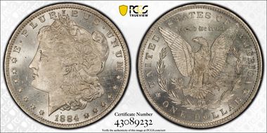 1884-O/O $1 VAM 10 MS64