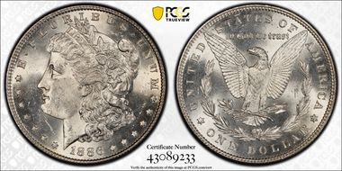 1886 $1 VAM 21 Line in M MPD MS63