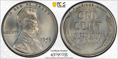 1943-D 1C MS67