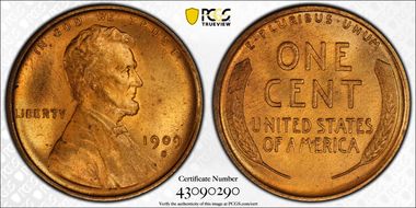 1909-S/S 1C S/Horizontal S MS64RB
