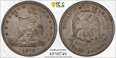 1878-S T$1 Trade XF45