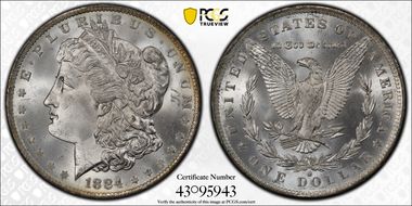 1884-O $1 MS66+