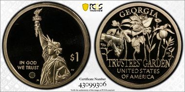 2019-S $1 American Innovation GA Trustees' Garden PR69DCAM