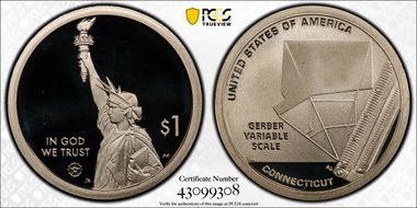 2020-S $1 American Innovation CT Gerber Variable Scale PR69DCAM