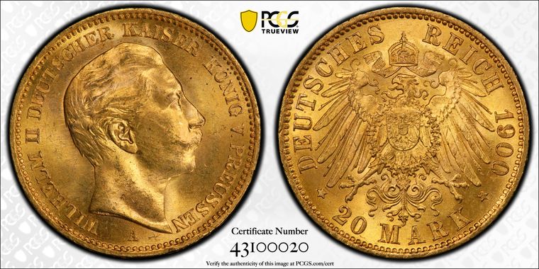 Cert 43100020 - Coin Image