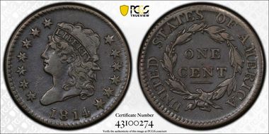 1814 1C S-294, Crosslet 4 VF35BN