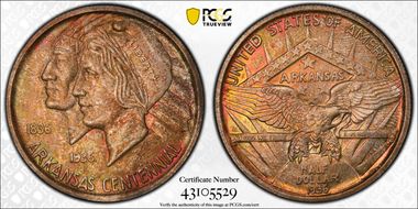 1936 50C Arkansas MS66