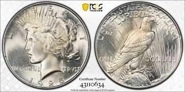 1925 $1 MS66+