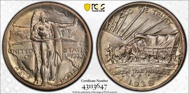 1938-S 50C Oregon MS66