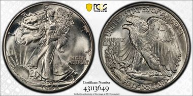 1942 50C MS66+