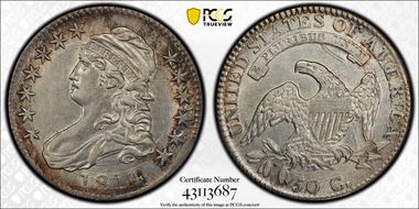 1814/3 50C O-101a AU53