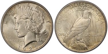 1923 $1 AU58