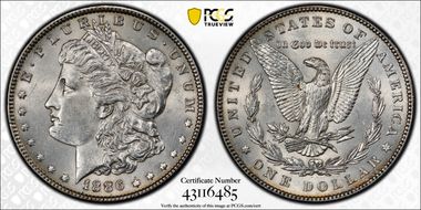 1886 $1 MS62