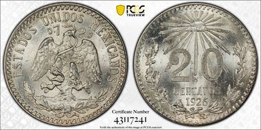 1926/5-M 20C MS66+