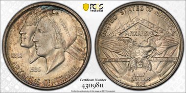 1936-D 50C Arkansas MS67