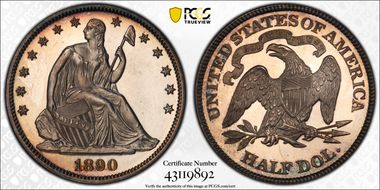 1890 50C PR65