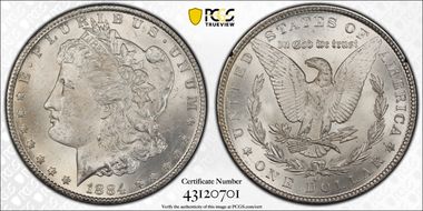 1884-CC $1 GSA Hoard MS64