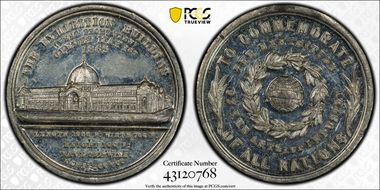 1862 Medal BHM-2731 Alu 25.5mm Universal Exhibition SP62