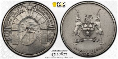 1966 Medal Laidlaw-0150 Matte Ag 5th Ann. Johannesburg SP64