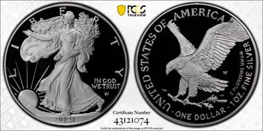 2021-W  $1 Silver Eagle - Type 2 First Strike PR69DCAM