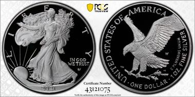 2021-W  $1 Silver Eagle - Type 2 PR70DCAM