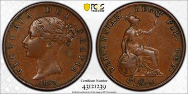 1858 1/2D S-3949 Large Date XF45BN